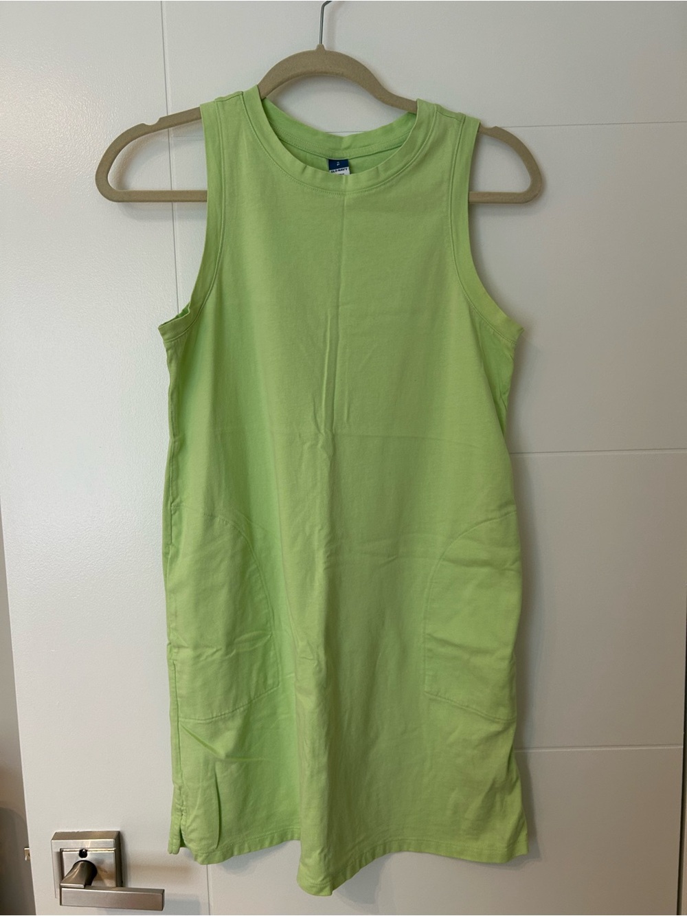 Old Navy Lime Green Sleeveless Shift Dress